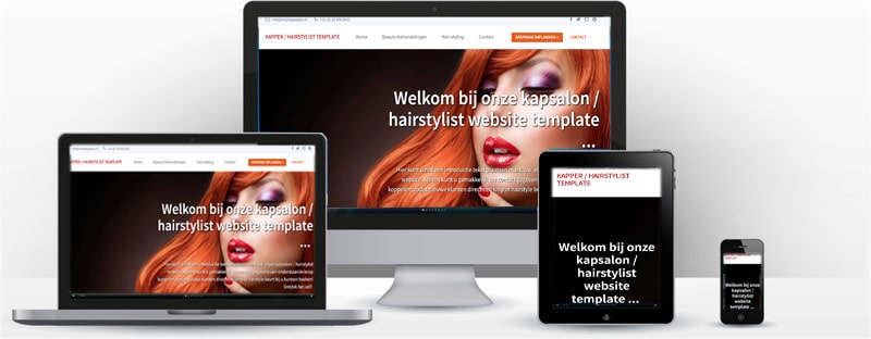 Website maken voor een kapsalon / hairstylist (kapper)