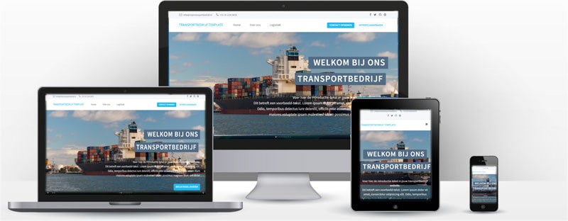 Website maken voor een transportbedrijf