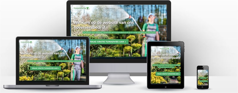 Website maken voor een tuinman of hovenier
